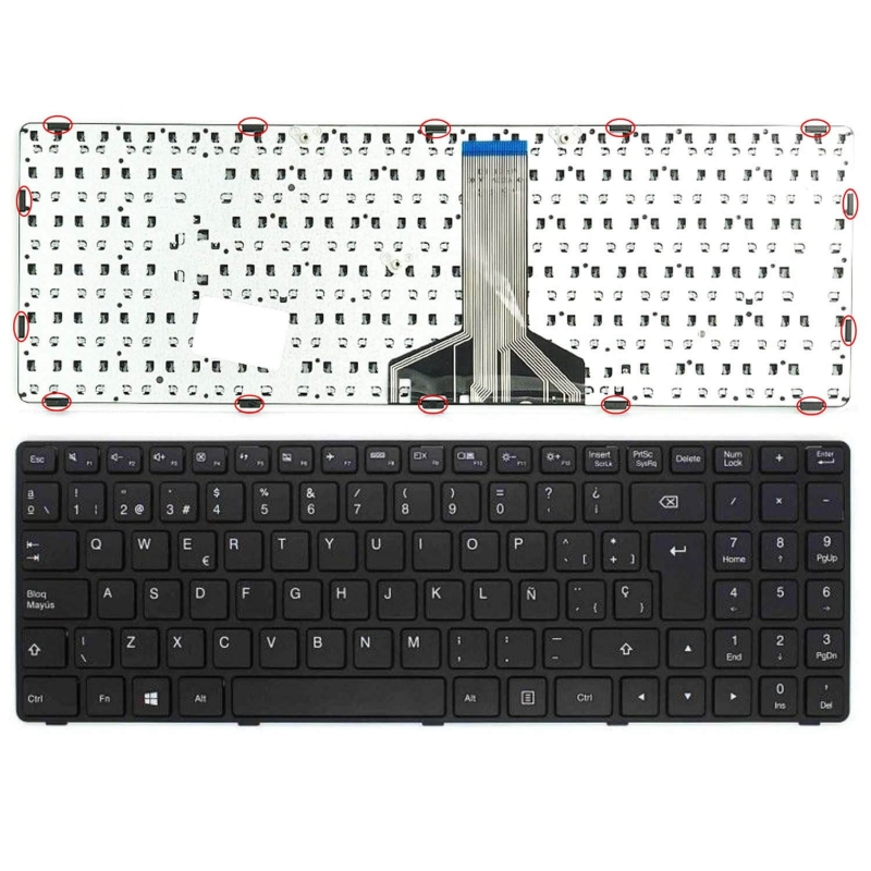 TECLADO PARA PORTÁTIL LENOVO IDEAPAD 100-15IBD 100-15IBY 300-15 B50-80 5N20K25452