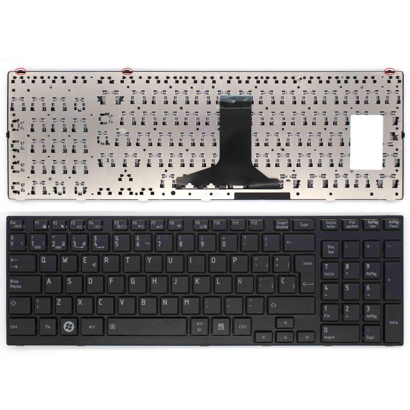 TASTIERA DEL COMPUTER PORTATILE TOSHIBA SATELLITE A660 A665