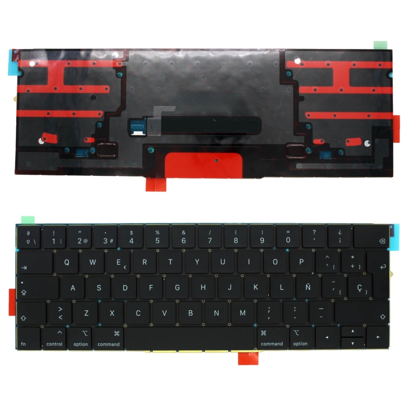 TASTIERA RETROILLUMINATA PER APPLE MACBOOK PRO A1707 15" NERO COMPUTER PORTATILE