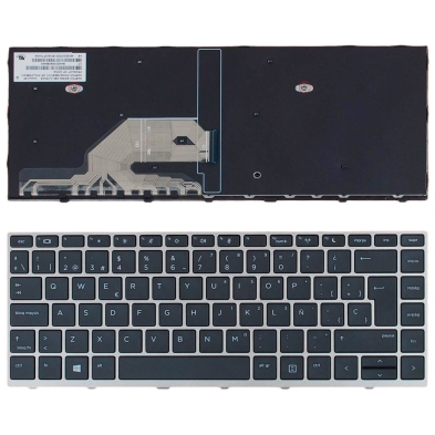 TECLADO PARA PORTÁTIL HP PROBOOK 430 G5 440 G5 445 G5 MARCO PLATA