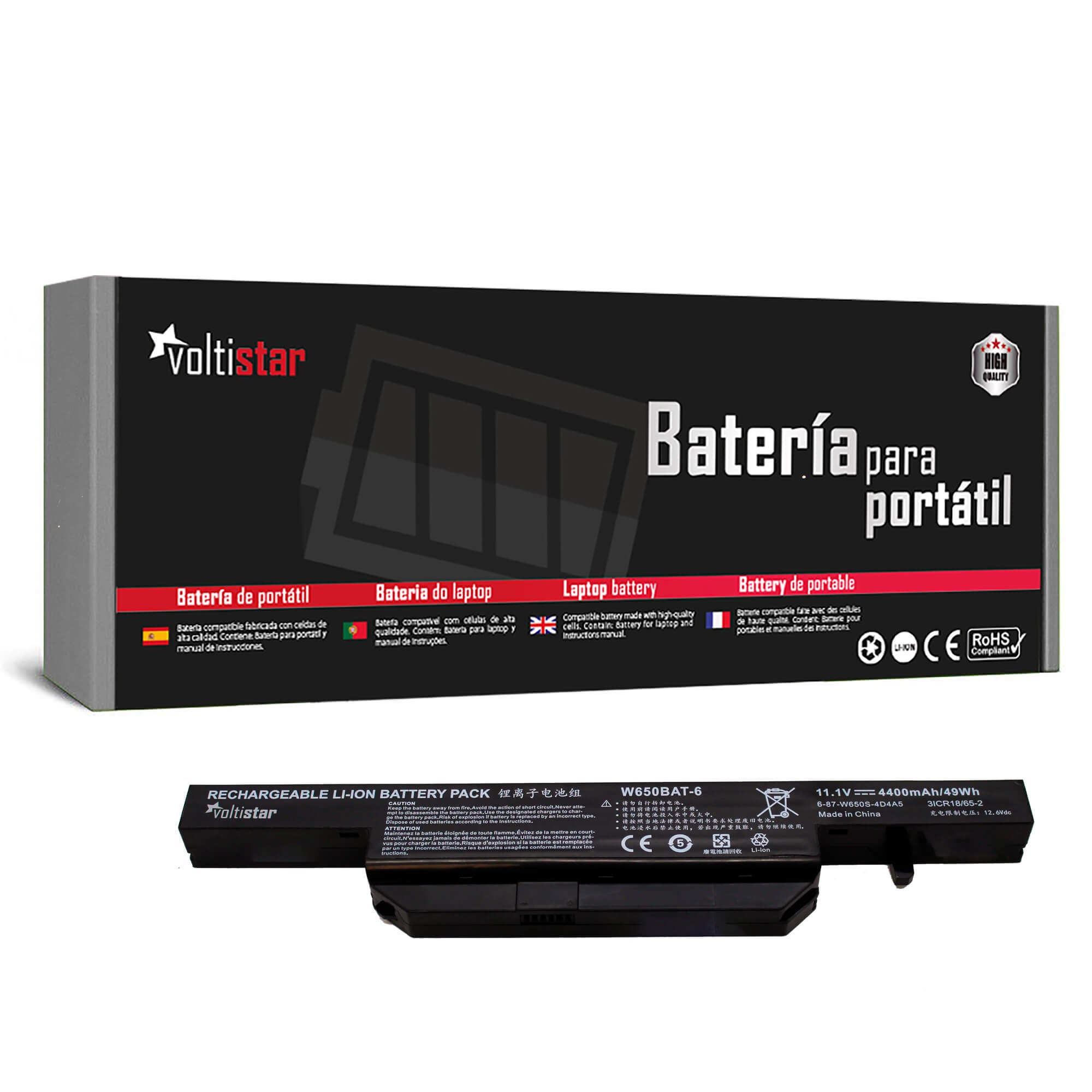 Bateria HASEE K610C W650BAT-6