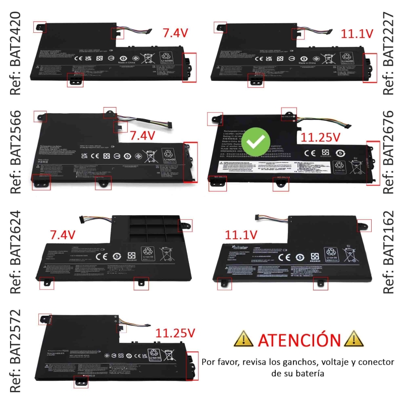BATTERIA DEL COMPUTER PORTATILE PER LENOVO IDEAPAD 320S-14IKB L15C3PB1