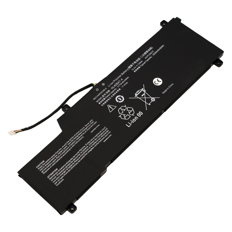 BATERIA PARA PORTÁTIL CLEVO NL55AU NL50GU NL50G1 NL50RU NL40PU2 NL40GU NL40BAT-4 15.2V 3175MAH 49WH