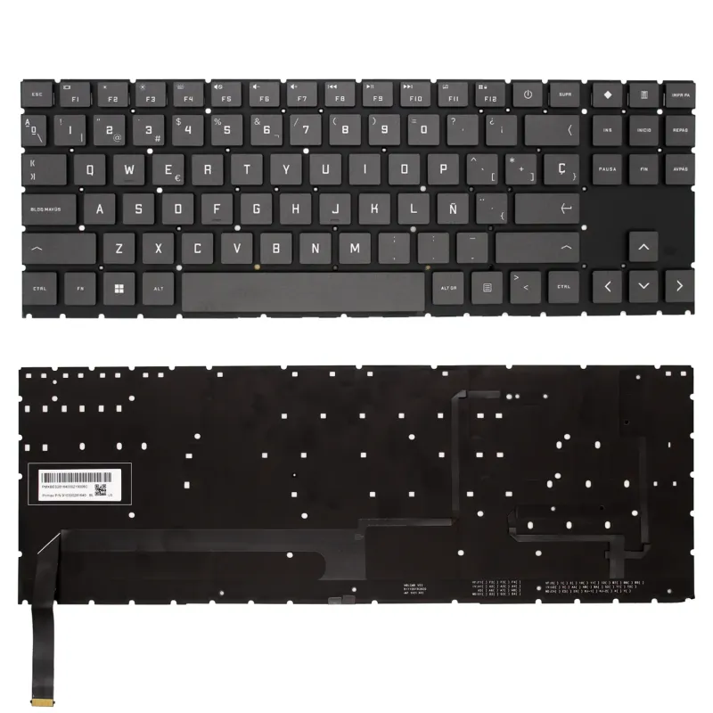 TASTIERA PER LAPTOP HP OMEN 15-EK 15-EC 15-EN 16-B SERIE V193446CS1 NERA CON CAVO LARGO