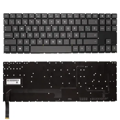 TASTIERA PER LAPTOP HP OMEN 15-EK 15-EC 15-EN 16-B SERIE V193446CS1 NERA CON CAVO LARGO