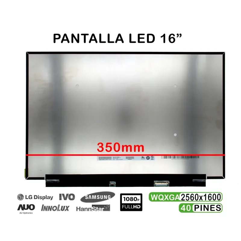 SCHERMO LED DA 16" PER PORTATILE B160QAN02.K 40 PIN