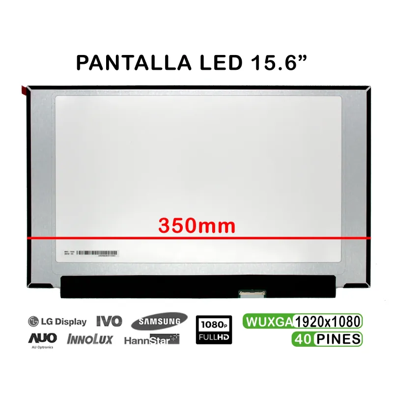 PANTALLA LED DE 15.6" PARA PORTÁTIL LP156WFJ-SPB1 FHD 40 PINES