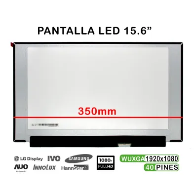 PANTALLA LED DE 15.6" PARA PORTÁTIL LP156WFJ-SPB1 FHD 40 PINES