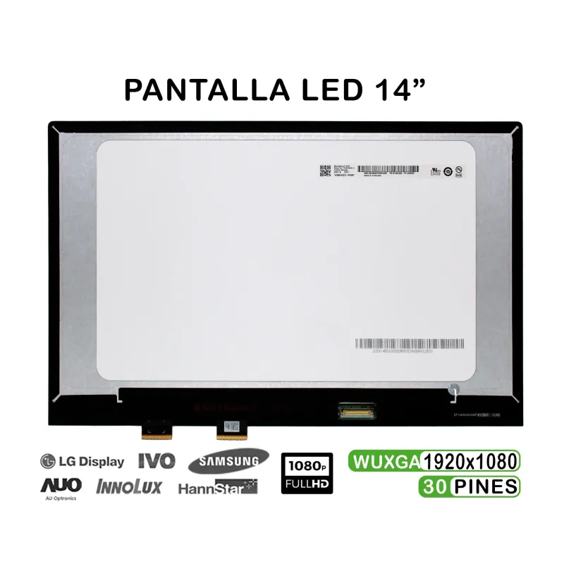 PANTALLA LED TÁCTIL DE 14" PARA PORTÁTIL ASUS VIVOBOOK TP412FAC FHD 30 PINES