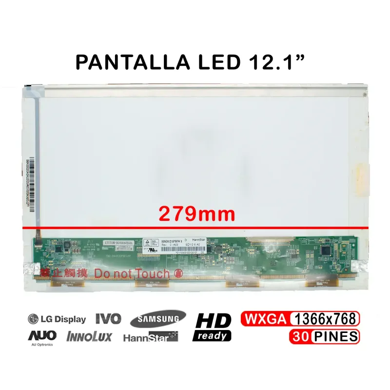 PANTALLA LED DE 12.1" PARA PORTÁTIL HSD121PHW1-A03 HSD121PHW1-A01