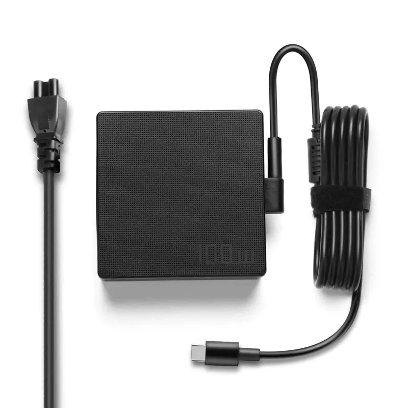 CARGADOR PARA PORTÁTIL MULTIVOLTAJE LENOVO USB-C 100W NEGRO