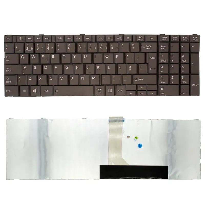 TECLADO PARA PORTÁTIL TOSHIBA SATELLITE L850 C850 L850D L855 L870 L870D SIN MARCO PORTUGUÉS