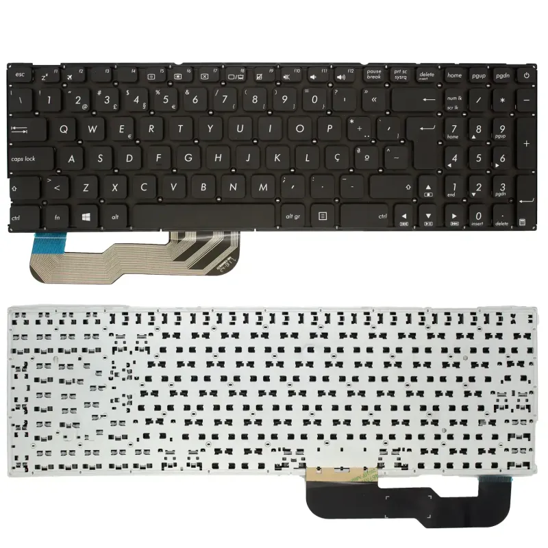 TECLADO PARA PORTÁTIL ASUS VIVOBOOK MAX X541U A541 A541U A541UV A541UA A541S A541SA A541SC PORTUGUÉS