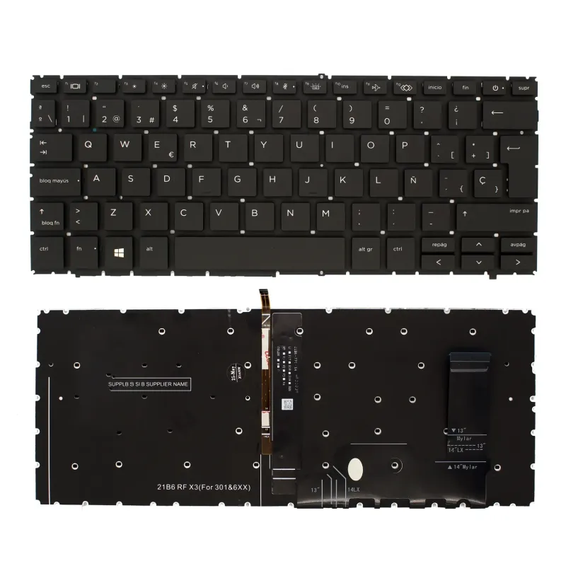 TECLADO RETROILUMINADO PARA PORTÁTIL HP ELITEBOOK 830 G9 840 G9 NEGRO