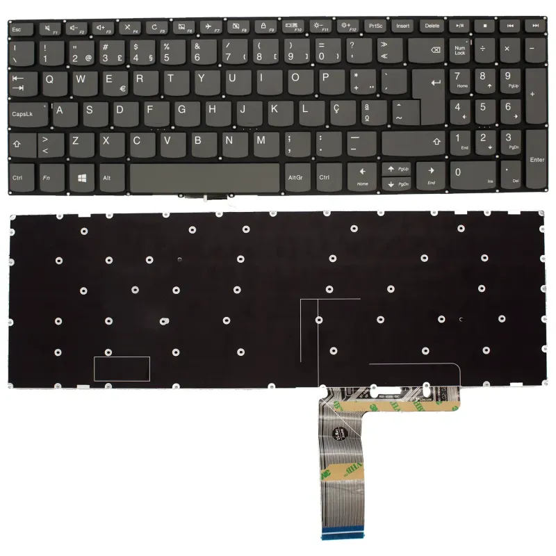 TASTIERA DEL COMPUTER PORTATILE LENOVO IDEAPAD 320-15ABR SENZA PULSANTE DI ACCENSIONE PORTOGHESE