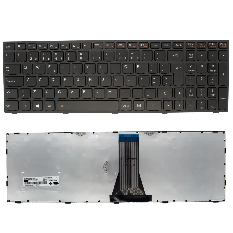 TECLADO PARA PORTÁTIL LENOVO IDEAPAD G50-70 Z50-70 G50-30 Z50 B50-70 G500S G50-80 PORTUGUÉS