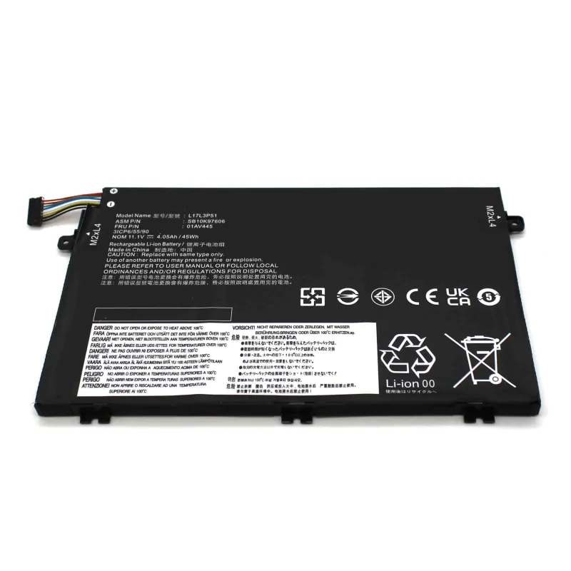 BATTERIA DEL COMPUTER PORTATILE PER LENOVO THINKPAD E480 E490 E580 E590 L17C3P51 L17L3P51