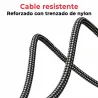CARREGADOR USB-C MULTITENSÃO PARA PORTÁTIL 5V-20V 3.25A 65W PRETO CABO ENTRANÇADO