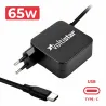 CARGADOR MULTIVOLTAJE USB TIPO-C USB-C 5V-3A 5.2V-2.4A 9V-3A 12V-3A 14.5V-2A 15V-3A 20V-3.25A 20.3V-3A 65W