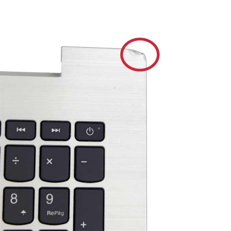 CARCASA SUPERIOR CON TECLADO PARA PORTÁTIL LENOVO IDEAPAD 320-15IAP 320-15IKB 320-15IS PLATA REACONDICIONADA