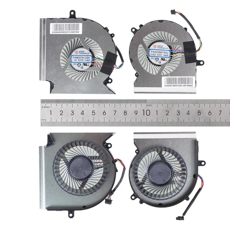 VENTILADORES CPU + GPU PARA PORTÁTIL MSI GL65 GE65 GP65 WE65 MS-16U7 N425 N426