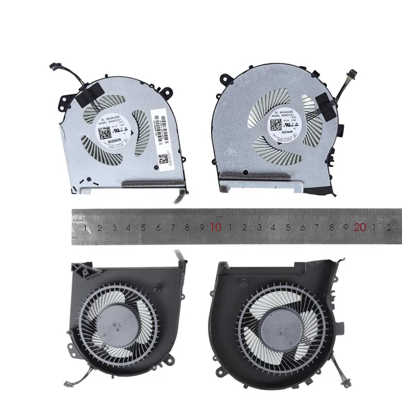 VENTILADORES CPU + GPU PARA PORTÁTIL HP 15-DH TPN-C143