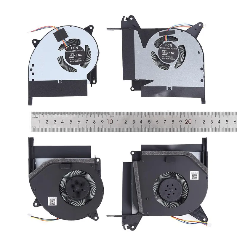 VENTILADORES CPU + GPU PARA PORTÁTIL ASUS ROG STRIX RTX SCAR II GL704GW FL2D FL2F