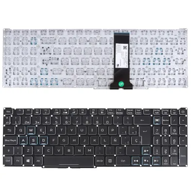 TECLADO PARA PORTÁTIL ACER NITRO-4 AN515-54 AN515-43 AN517-51 AN715-51 NEGRO Y AZUL