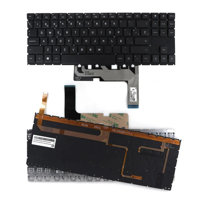 TECLADO RETROILUMINADO PARA PORTÁTIL HP 15-EN 15-EK NEGRO