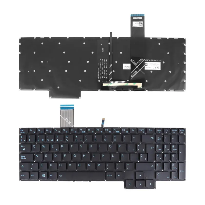 TECLADO RETROILUMINADO PARA PORTÁTIL LENOVO IDEAPAD 3-15IMH05 3-15ARH05 3-15ACH GY530 GY550 GY570 NEGRO