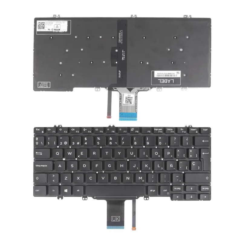 TECLADO RETROILUMINADO PARA PORTÁTIL DELL LATITUDE 7300 5310 5300 2-IN-1 NEGRO