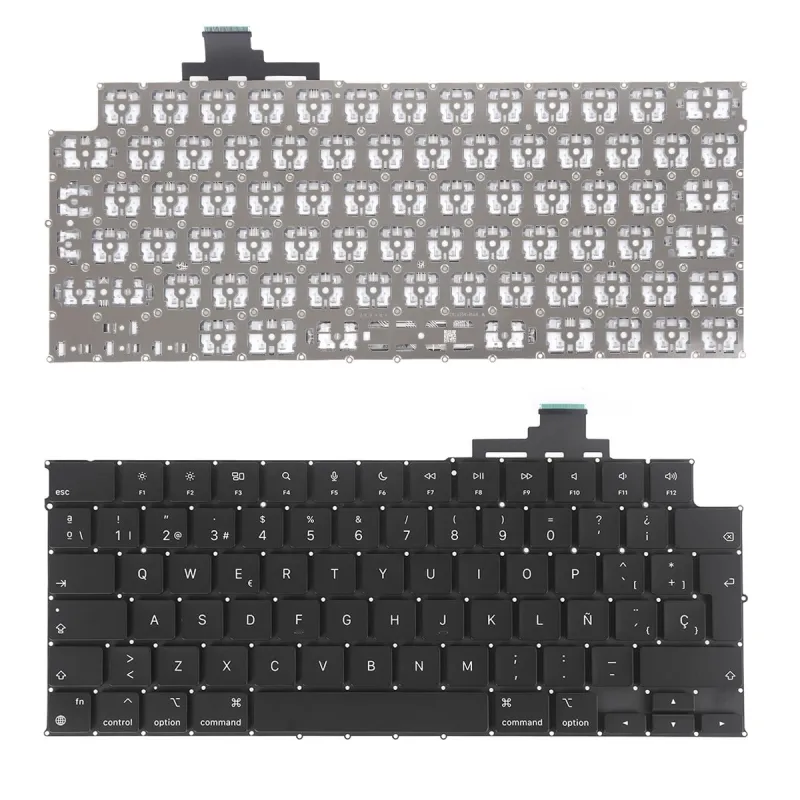 TECLADO RETROILUMINADO PARA PORTÁTIL APPLE MACBOOK PRO A2681 A2790 NEGRO
