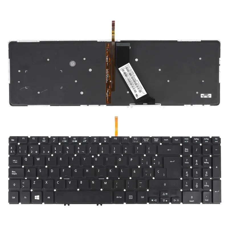 TECLADO RETROILUMINADO PARA PORTÁTIL ACER V5-573 NEGRO