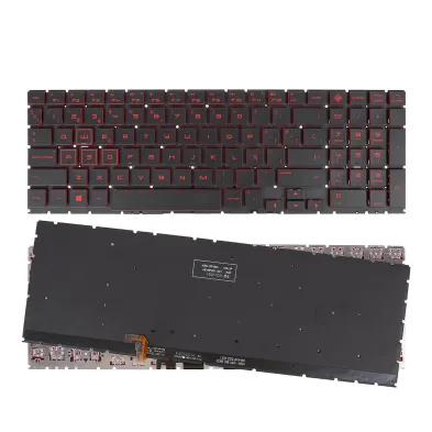 TECLADO RETROILUMINADO PARA PORTÁTIL HP OMEN 15-DC 15-DC000 15T-DC000 15-DC0010NR TPN-Q211 NEGRO