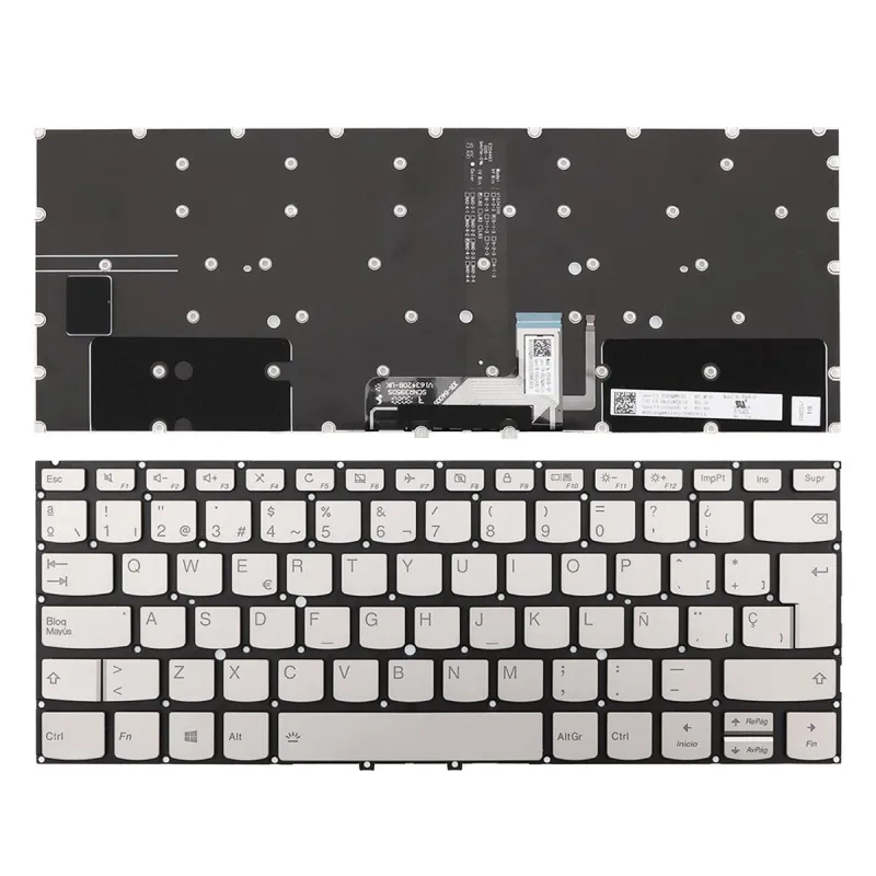 TECLADO RETROILUMINADO PARA PORTÁTIL LENOVO YOGA C930-13 C930-13IKB PLATA