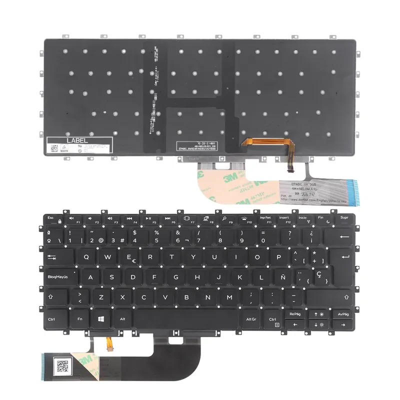 TECLADO RETROILUMINADO PARA PORTÁTIL DELL 9575 XPS 15 9575 PRECISION 5530 2-IN-1 NEGRO
