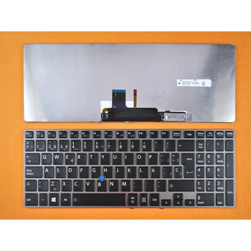 TECLADO RETROILUMINADO PARA PORTÁTIL TOSHIBA Z50 NEGRO