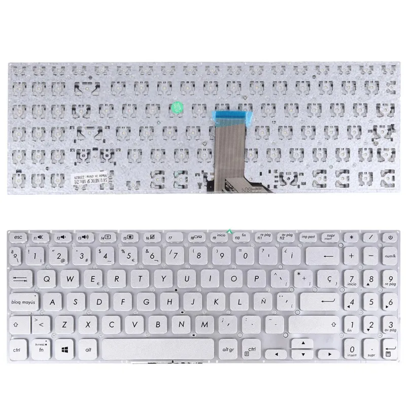 TECLADO PARA PORTÁTIL ASUS VIVOBOOK S530UA S530UN S530FA S5300F S5300FN PLATA