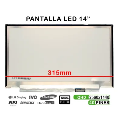 PANTALLA LED DE 14" PARA PORTÁTIL LP140QH2-SPB1