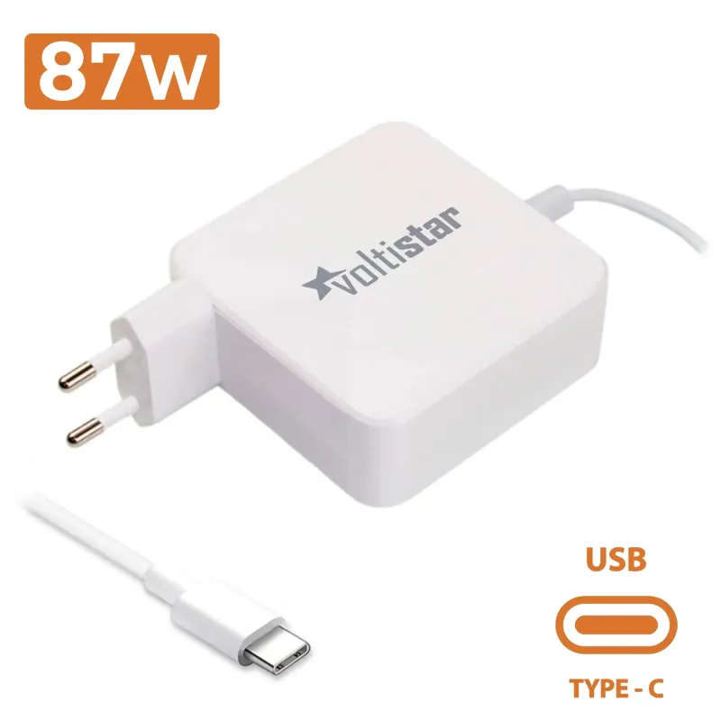 CARICABATTERIE PER COMPUTER PORTATILE USB-C APPLE MACBOOK 87W BIANCO