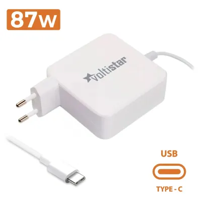 CARGADOR PARA PORTÁTIL APPLE MACBOOK USB-C 87W BLANCO