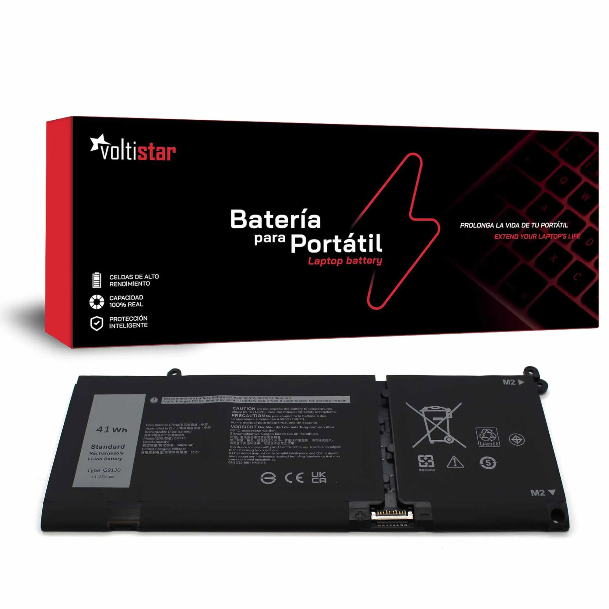 Bateria DELL VOSTRO 3510 G91J0 11,25V 3500MAH 41WH
