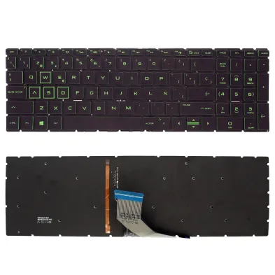 HP PAVILION GAMING 15-CX LAPTOP TECLADO RETROILUMINADO PRETO PEQUENO ENTER