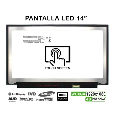 PANTALLA LED TÁCTIL DE 14" PARA PORTÁTIL B140HAK02.3 HW0A FW1