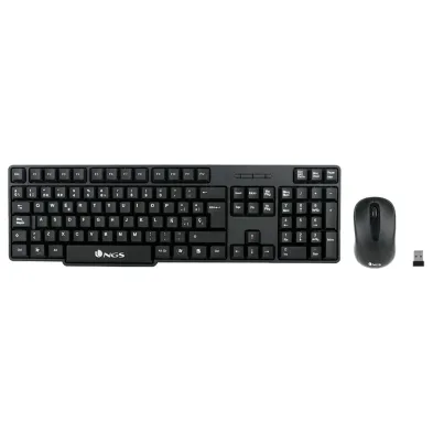 KIT INALÁMBRICO DE TECLADO Y RATÓN EN NEGRO NGS ‎NGS-KEYBOARD-0358