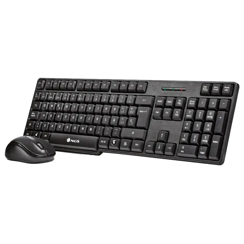 KIT INALÁMBRICO DE TECLADO Y RATÓN EN NEGRO NGS ‎NGS-KEYBOARD-0358