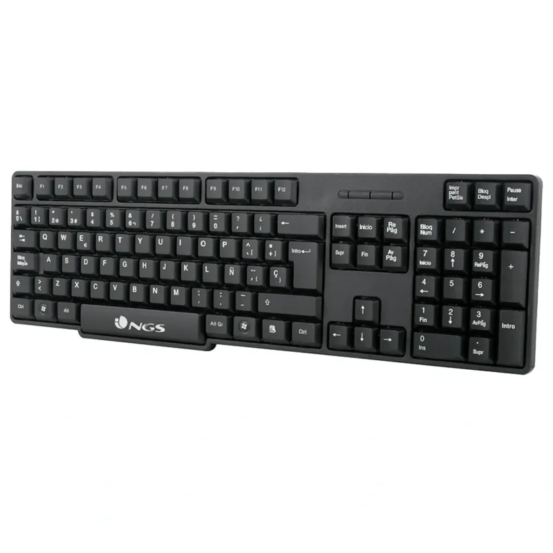 KIT INALÁMBRICO DE TECLADO Y RATÓN EN NEGRO NGS ‎NGS-KEYBOARD-0358