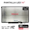 PANTALLA LED DE 14" PARA PORTÁTIL NV140FHM-N4Z FHD 30 PINES