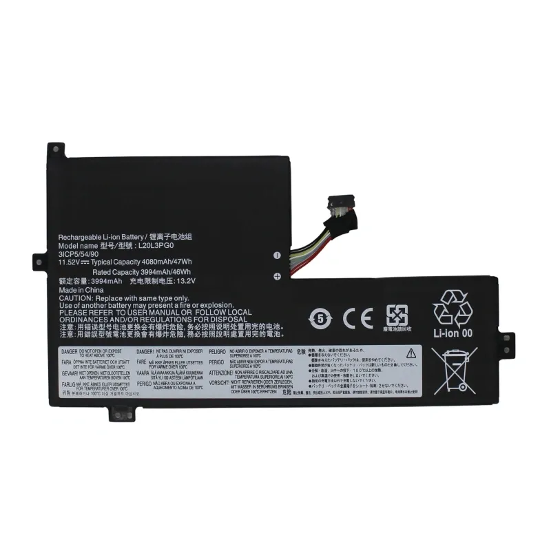 Bateria PORTÁTIL LENOVO 300E CHROMEBOOK GEN 3 L20L3PG0 11,52V 47WH