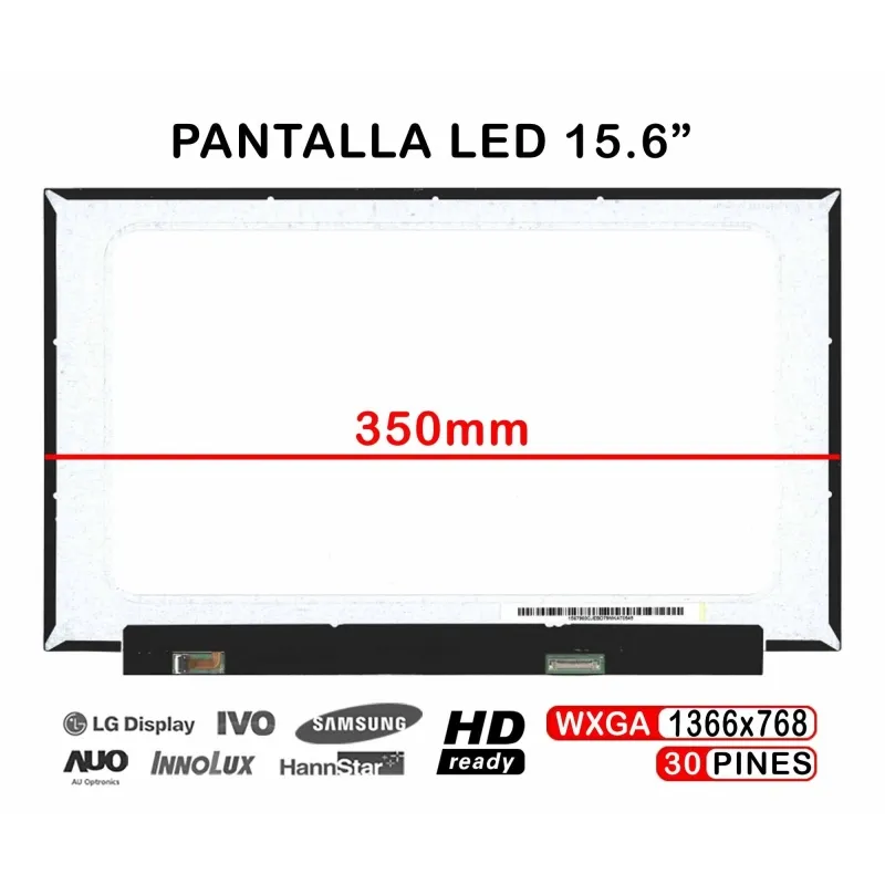 PANTALLA LED BRILLANTE DE 15.6" PARA PORTÁTIL N156BGA-EA3 REV.C3